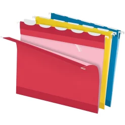 Pendaflex Ready-Tab Reinforced Hanging Folders, 5-Tab, Letter Size, Assorted Colors, 20/Box (42891)