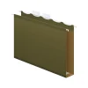 Pendaflex Ready-Tab Reinforced Recycled Hanging File Folder, 2" Expansion, 5-Tab Tab, Letter Size, Green, 20/Box (42701)