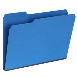 Pendaflex Recycled File Folder, 1-Tab, Letter Size, Dark Blue, 25/Box (1007008)