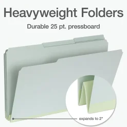 Pendaflex Recycled File Folder, 1-Tab, Legal Size, Light Green, 25/Box (1006934)