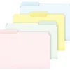 Pendaflex Recycled File Folder, 1/3-Cut Tab, Letter Size, Assorted Pastels, 100/Box (C21 1/3 PASR)