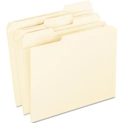 Pendaflex Recycled File Folder, 1/3-Cut Tab, Letter Size, Manila, 100/Box (R752 1/3)