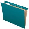 Pendaflex Recycled Hanging File Folders, 1/5 Tab, Letter Size, Teal, 25/Box (81614)