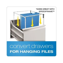 Pendaflex Reinforced Hanging File Folders, 1/5 Tab, Letter Size, Aqua, 25/Box (PFX 4152 1/5 AQU)