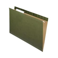 Pendaflex Reinforced Hanging File Folders, Legal Size, Standard Green, 25/Box (PFX 4153 1/3)