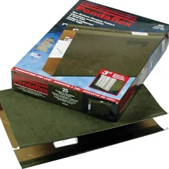 Pendaflex Reinforced Hanging File Folders, Extra Capacity, 5-Tab, Legal Size, Standard Green, 25/Box (PFX 04153x3)
