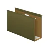 Pendaflex Reinforced Hanging File Folders, Extra Capacity, 5-Tab, Legal Size, Standard Green, 25/Box (PFX 04153x4)