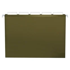 Pendaflex Reinforced Hanging File Folders, 1" Expansion, Letter size, Standard Green 25/Box