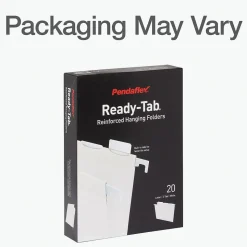 Pendaflex Standard Reinforced Hanging File Folder, 6-Tab, Letter, White, 20/Box (1006985)