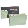 Pendaflex Standard Reinforced Hanging File Folder, 6-Tab, Legal, Sage Green, 20/Box (1009464)