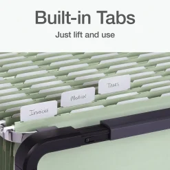 Pendaflex Standard Reinforced Hanging File Folder, 6-Tab, Legal, Sage Green, 20/Box (1009464)