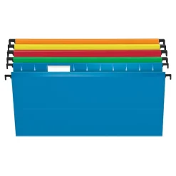 Pendaflex SureHook Hanging File Folders, Legal Size, Assorted Colors, 20/Box (PFX 6153 1/5 Asst)