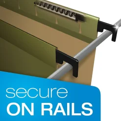 Pendaflex SureHook® 5-Tab Hanging File Folders, Letter Size, Green, 20/Box (6152 1/5)