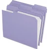 Pendaflex Two-Tone File Folder, 3 Tab, Letter Size, Lavender, 100/Box (PFX R152 1/3 LAV)