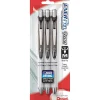 Pentel EnerGel Pearl Retractable Gel-Ink Pens, Medium Point, Black Accent Barrel, Black, 3/Pack
