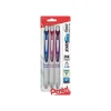 Pentel EnerGel Pearl Retractable Gel Pens, Medium Point, Assorted Inks, 3/Pack (BL77WBPS3M2)