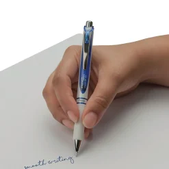 Pentel EnerGel Retractable Gel Pen, Medium Point, Blue Ink, Dozen (BLN77PW-C)