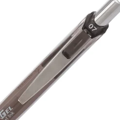 Pentel EnerGel Retractable Gel Pen, Medium Point, Black Ink, Dozen (BLN77PW-A)