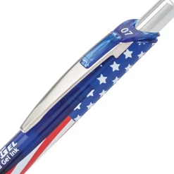 Pentel EnerGel RTX Gel Pen, Medium Tip, Black Ink, 3/Pack (BL77USABP3A)