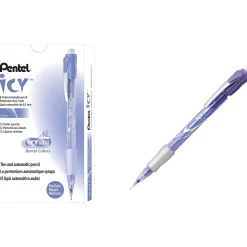 Pentel Icy Mechanical Pencil, 0.7mm, #2 Soft Lead, Dozen (AL27TV)