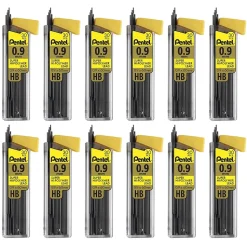 Pentel Lead Refill, 0.9mm, 30/Leads, Dozen (PENC29HB-12)