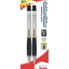 Pentel Quicker-Clicker Mechanical Pencil, 0.5mm, #2 Medium Lead, 2/Pack (PD345BP2-K6)