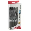 Pentel Roller Ball Pen, Medium Point, Black Ink, Dozen (BL77PC12A1)