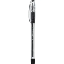 Pentel R.S.V.P. Ballpoint Stick Pens, Fine Point, Black Ink with Clear Barrel, 24/Pack (BK90ASW2)