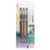 Pentel Slicci Extra Fine Metallic Gel Pens assorted pack of 3 [Pack of 2]