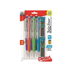 Pentel Twist-Erase Click Mechanical Pencil, 0.7mm, #2 Medium Lead, 6/Pack (PD277TLBPS6M)