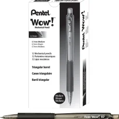 Pentel Wow! Mechanical Pencil, 0.7mm, #2 Medium Lead, Dozen (AL407A)