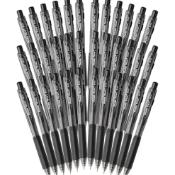 Pentel® WOW® Retractable Ballpoint Pens Bonus Pack, Medium Point, Black Ink, 36/Pack (BK440ASWUSS)