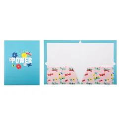 Pep Rally 3-Hole Punched 2 Pocket Presentation Folder, Assorted (60612)