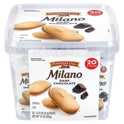 Pepperidge Farm Double Dark Chocolate Milano Cookies, 0.75 oz, 20/Pack (220-02248)