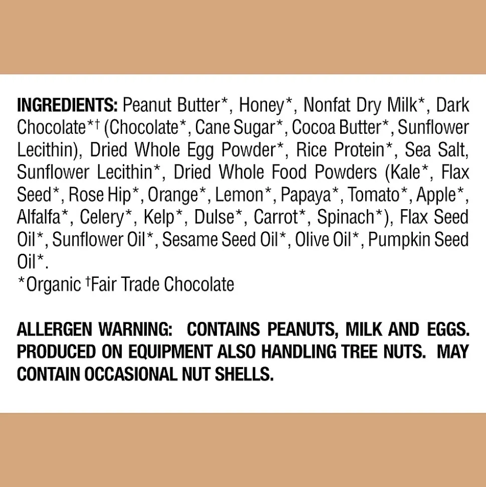 Perfect Snacks Gluten Free Dark Chocolate and Peanut Butter Protein Bar, 2.3 oz., 16 Bars/Box (307-00247)