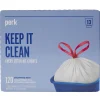 Perk™ 13 Gallon Kitchen Trash Bag, 28" x 24", Low Density, 0.9 mil, White, 120 Bags/Box, 3 Boxes/Carton (PK56750CT)