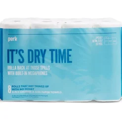 Perk™ Choose-A-Size Paper Towels, 2-ply, 116 Sheets/Roll, 8 Rolls/Pack (PK55113)