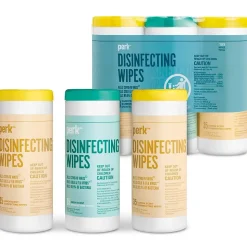 Perk™ Disinfecting Wipes, Fresh & Lemon Scent, 35 Wipes/Container, 3/Pack (PK56666)