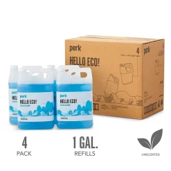 Perk Glass Cleaner Refill, Ready To Use, 1 Gallon, 4/Carton (PK611001-ACT)