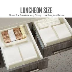 Perk™ Luncheon Lunch Napkin, 1-ply, White, 400 Napkins/Pack (PK28584)