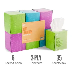 Perk™ Ultra Soft Tissue, 2-Ply, 95 Sheets/Box, 6 Boxes/Pack (PK57779)