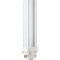 Philips Compact Fluorescent PL-C Lamp, 18 Watts, 4-Pin, Neutral White, 10PK