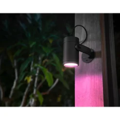 Philips Hue Lily LED 3-Piece Outdoor Spotlights, Black (1746730V7)