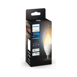 Philips Hue 40W Equivalent B39 LED Smart Bulb, White (573089)