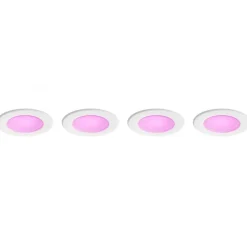 Philips Hue 62W Equivalent E26 LED Smart Downlight, White And Color Ambiance, 4/Pack (578674)