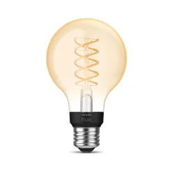 Philips Hue 60W Equivalent G25 LED Smart Filament Bulb, Soft Warm White (571141)