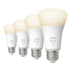 Philips Hue 60W Equivalent A19 LED Smart Light Bulb, Warm White, 4/Pack (476977)