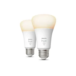 Philips Hue White Light Bulb, A19 2700K 10.5W E26, 2/Pack (563239)