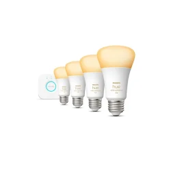 Philips Hue White Starter Kit, A19 2200K-6500K 10.5W E26 (563270)