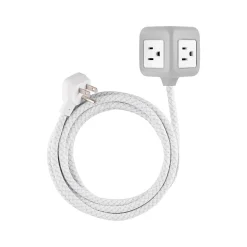 Philips 3-Outlet 2-USB Port Power Strip, 10', Gray/White (SPS3102WB/37)